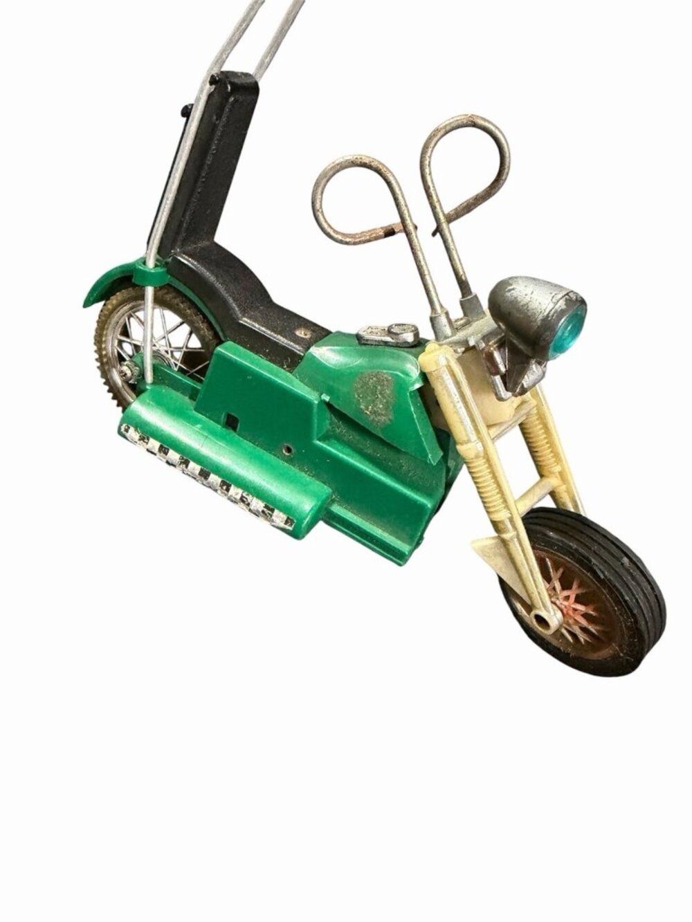 Vintage Hasbro Scream N Demon Copper Motorcycle Battery Powered 1960s-1970s